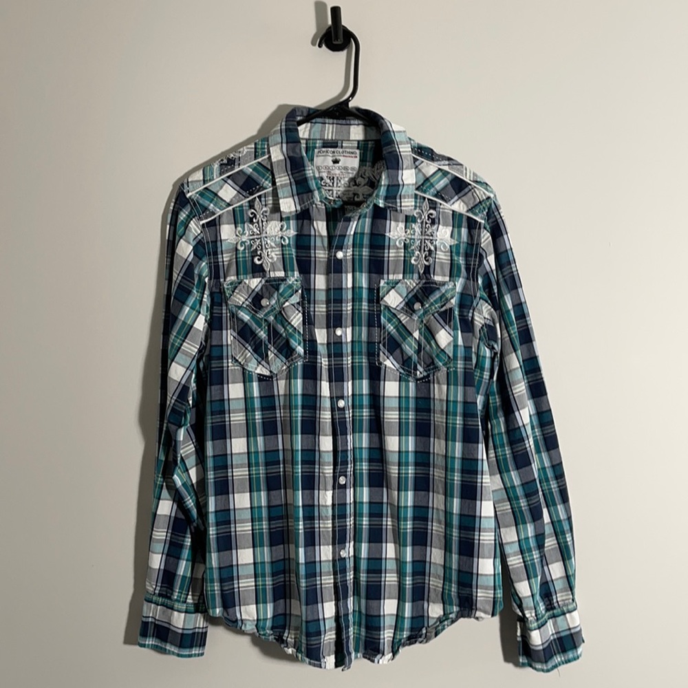 Pop icon buckle medium snap button down